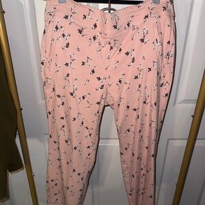 Pink Floral Trousers